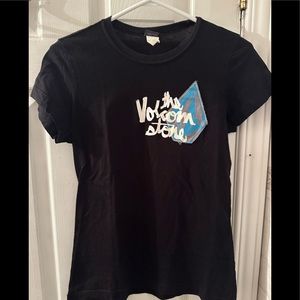 Volcolm Women’s Black Slim Fit T-Shirt size large